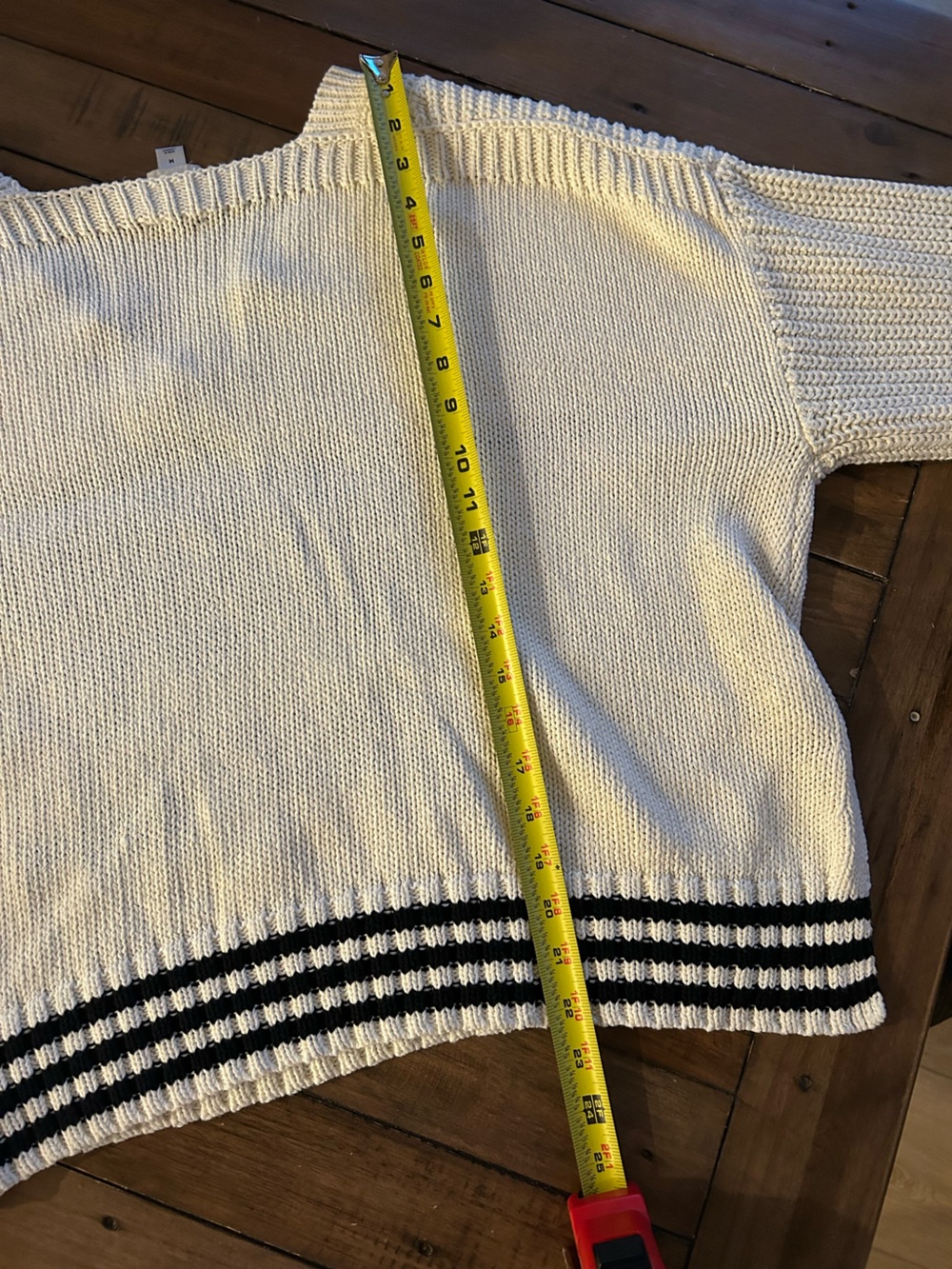 Anthropologie Maeve Catch of the Day Viral Linen Preppy Sweater M - Picture 14 of 15